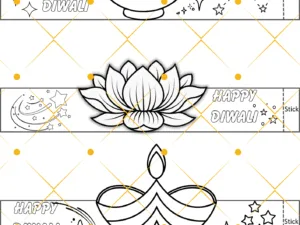 Diwali Diya Craft -Diwali Printables