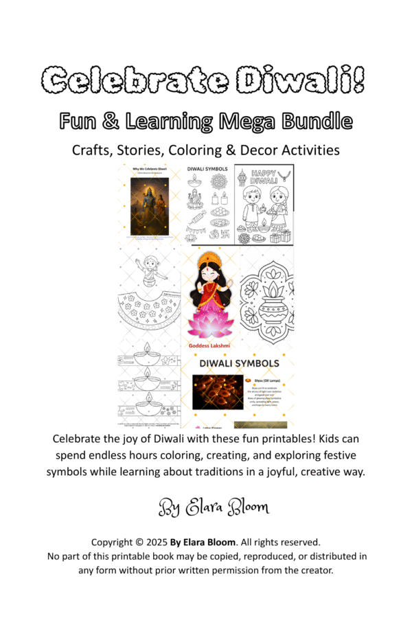 Diwali Printables-Diwali Fun & Learning Mega Bundle